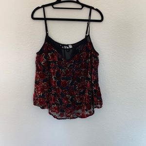 Floral Velvet Camisole